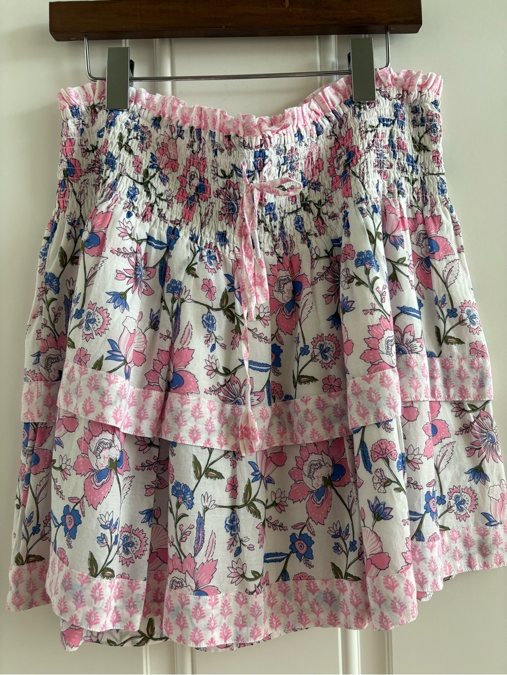 Vineyard Vines Smocked Waist Floral Mini Sz L